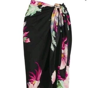 NEW Walter Baker Paradise Sarong Tropical Print (Grand Magnolia) - One Size